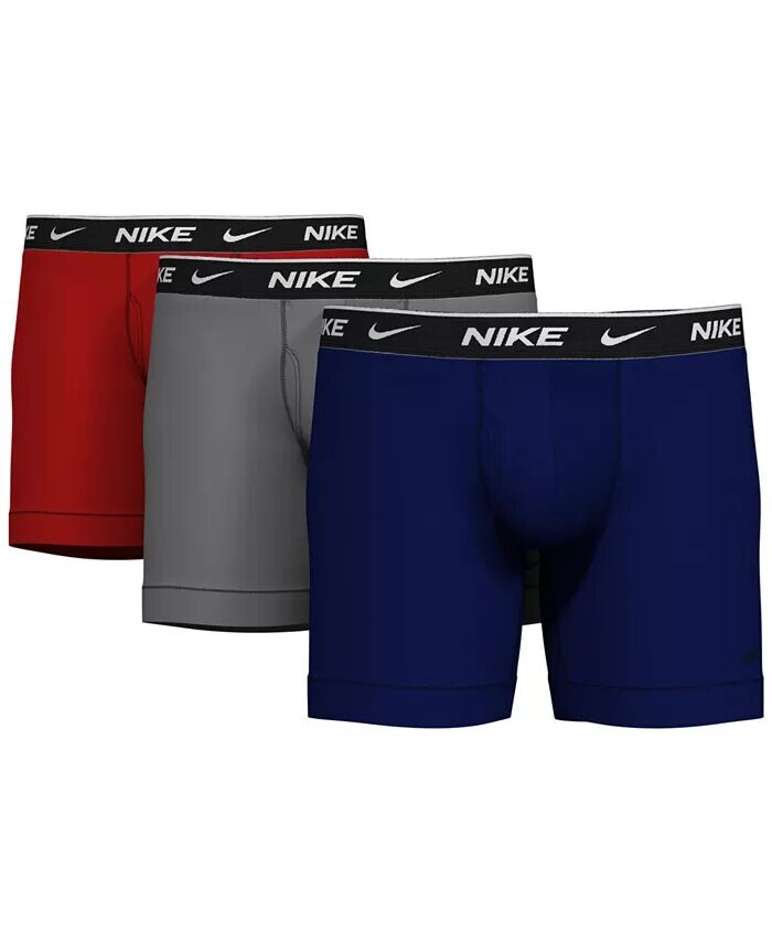 

Мужские 3-комп. Хлопковые боксеры-боксеры Dri-FIT Essential Nike, синий