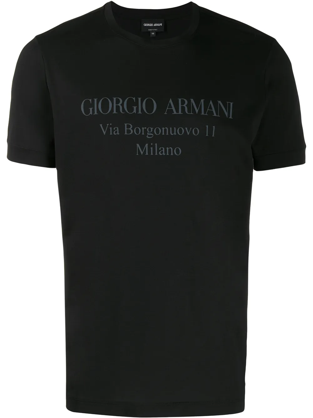 

Футболка с логотипом GIORGIO ARMANI, черный