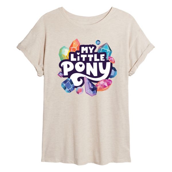 

Детская оверсайз футболка My Little Pony с кристаллами Licensed Character, бежевый