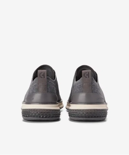 Мужские серые кроссовки OriginalGrand Energy Weave Stitchlite Wing Oxford COLE HAAN серые — фото 4