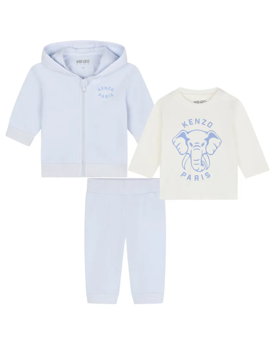 

Комплект детского спортивного костюма и футболки Kenzo Kids, светло-голубой