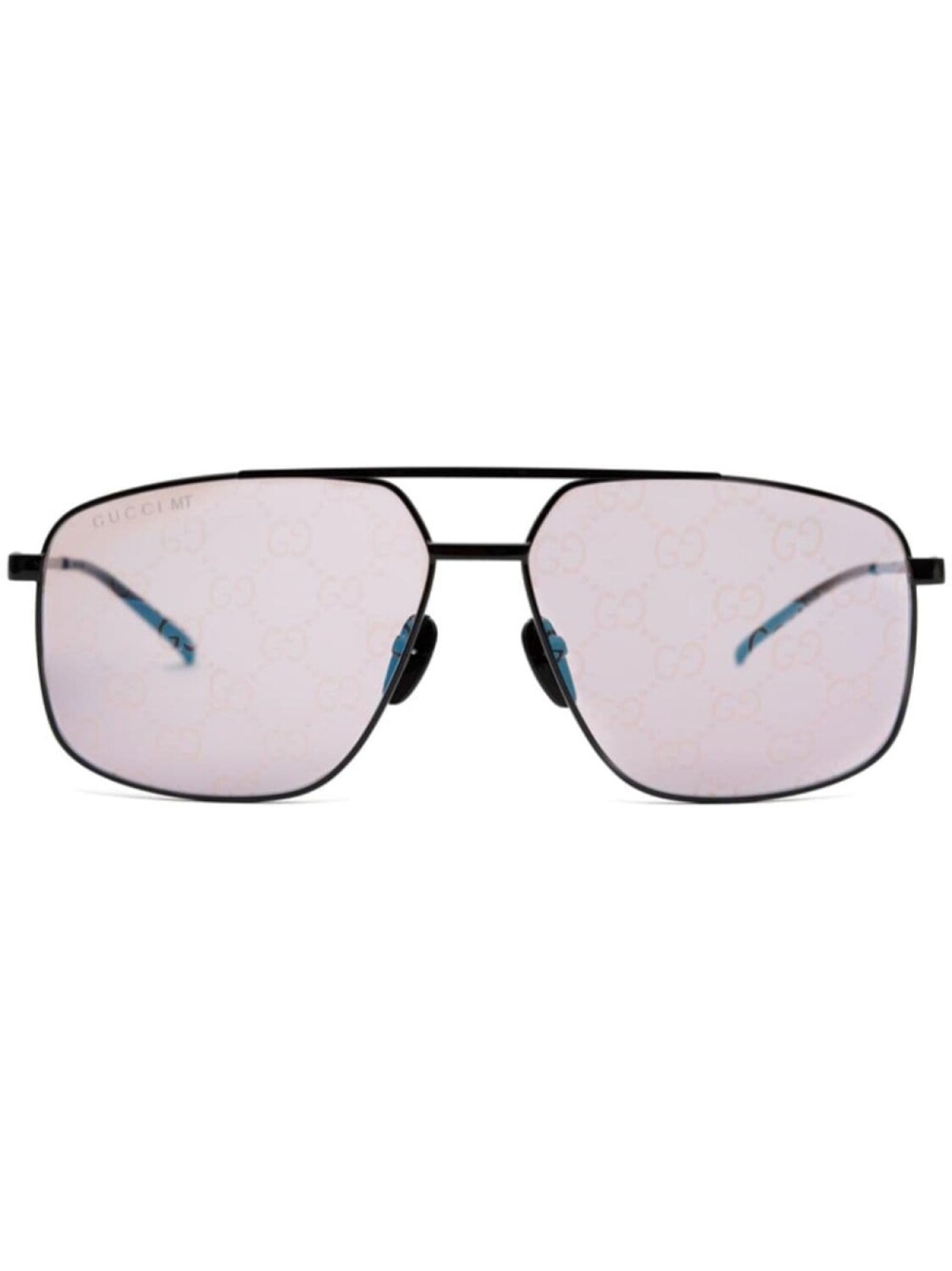 

Gucci Eyewear солнцезащитные очки в оправе навигатора, черный