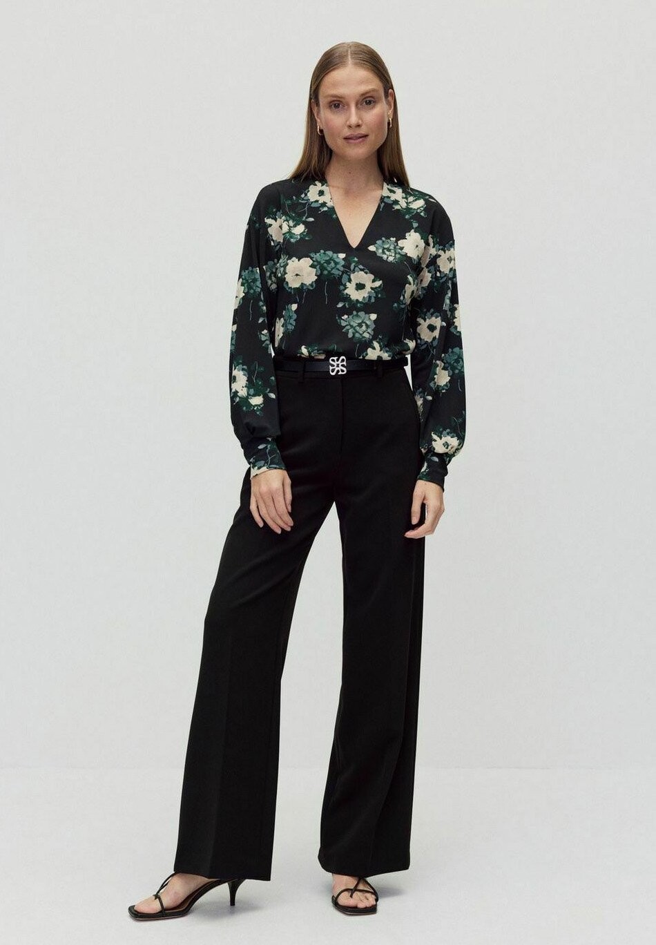 

Топ с длинными рукавами KARIN FLOWER STOCKH LM, цвет Mottled Anthracite