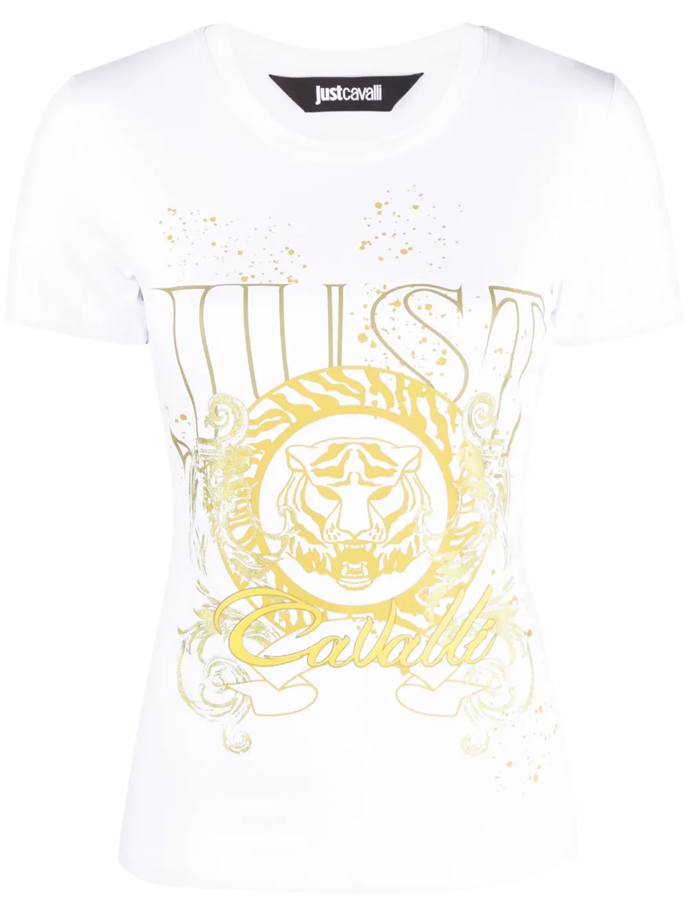 

Футболка с принтом Tiger Head Just Cavalli, белый