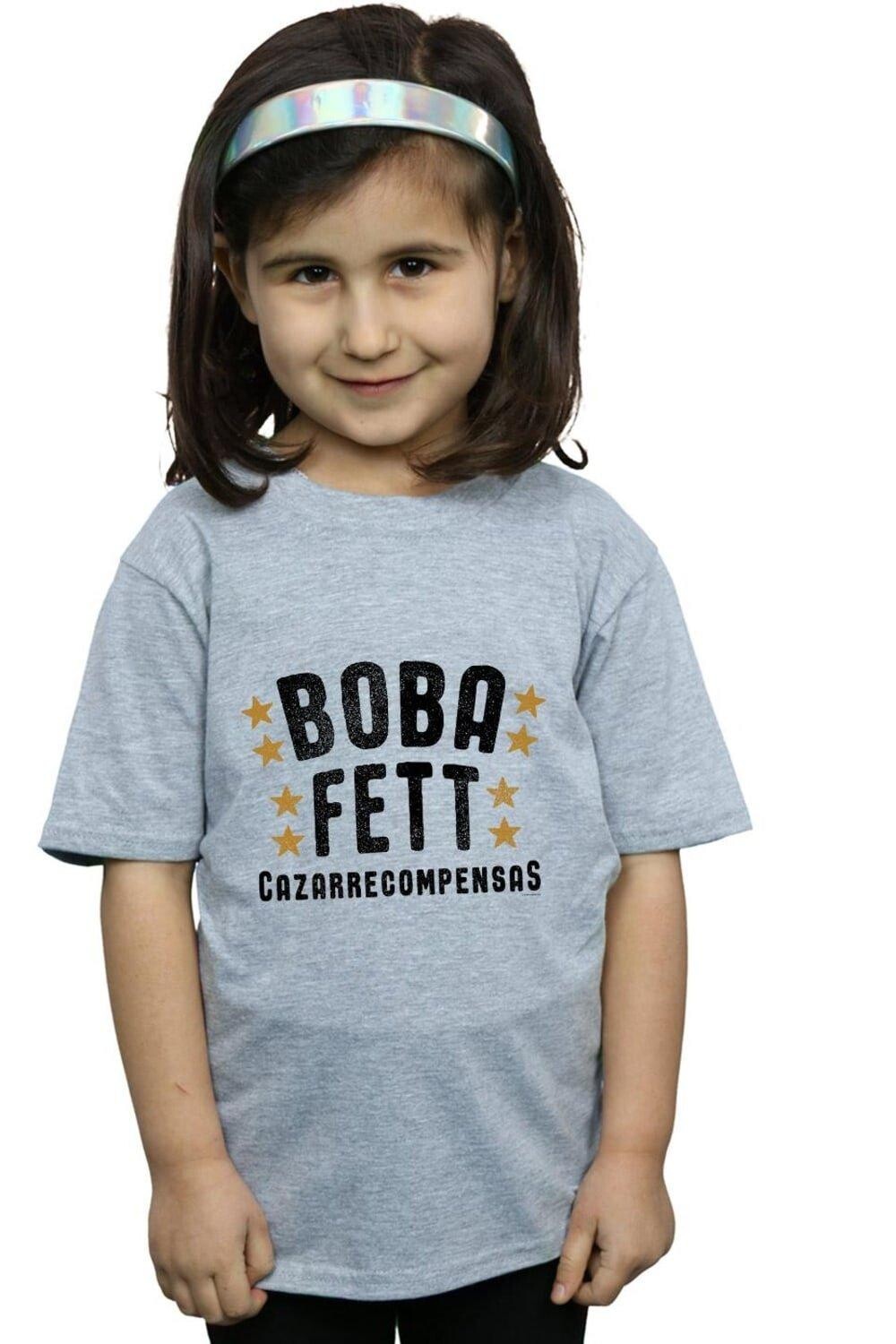 

Хлопковая футболка Boba Fett Legends Tribute Star Wars, серый