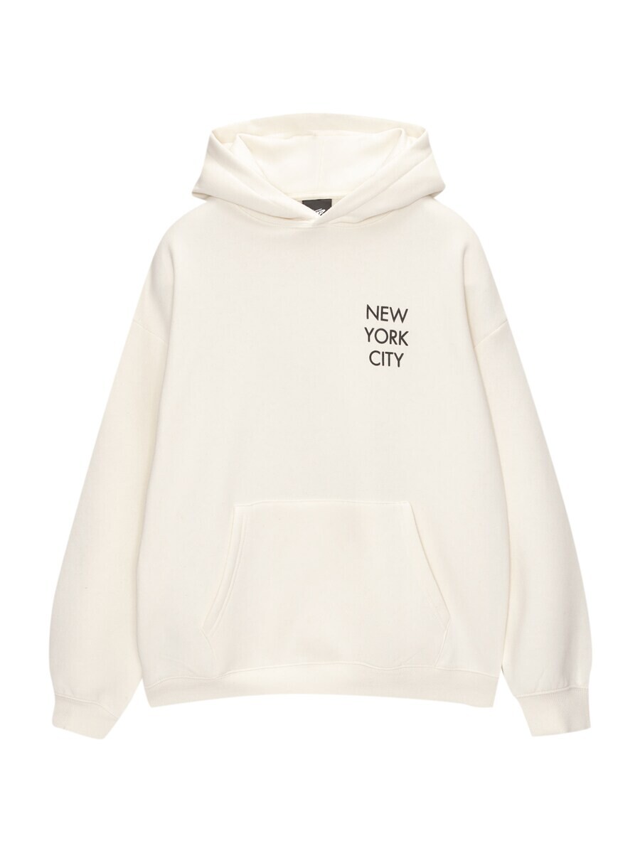 

Толстовка с капюшоном Pull&Bear Sweatshirt, экрю