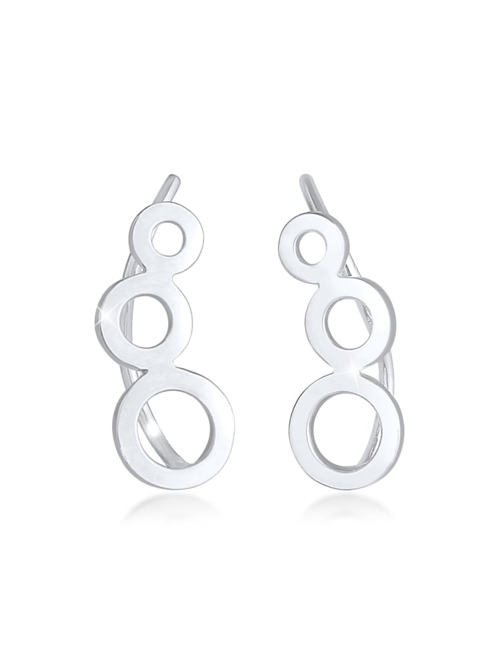 

Elli Серьги в форме круга из серебра 925 пробы