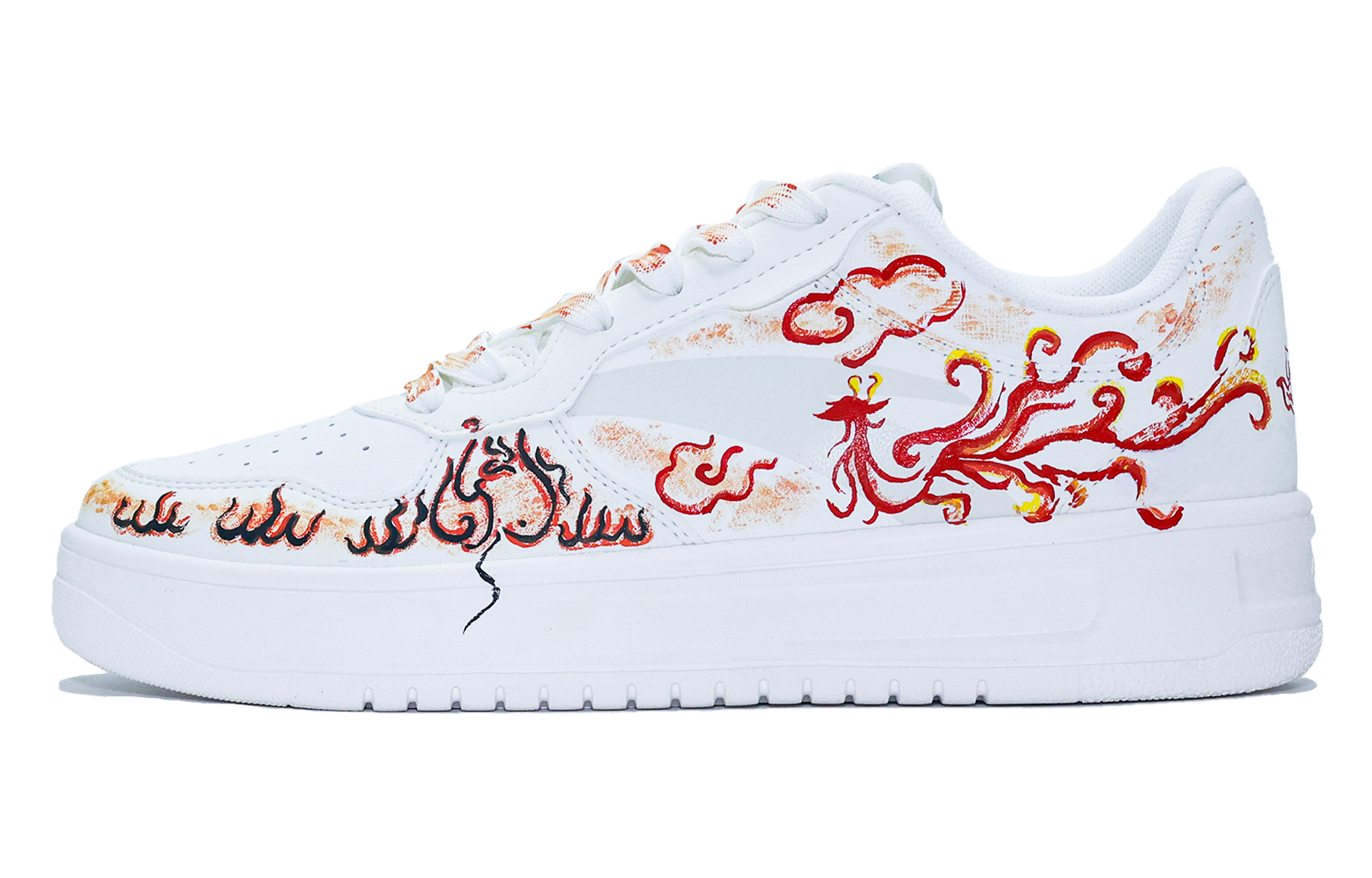 

Свободные низкие мужские кроссовки для скейтбординга ANTA, White Red Black