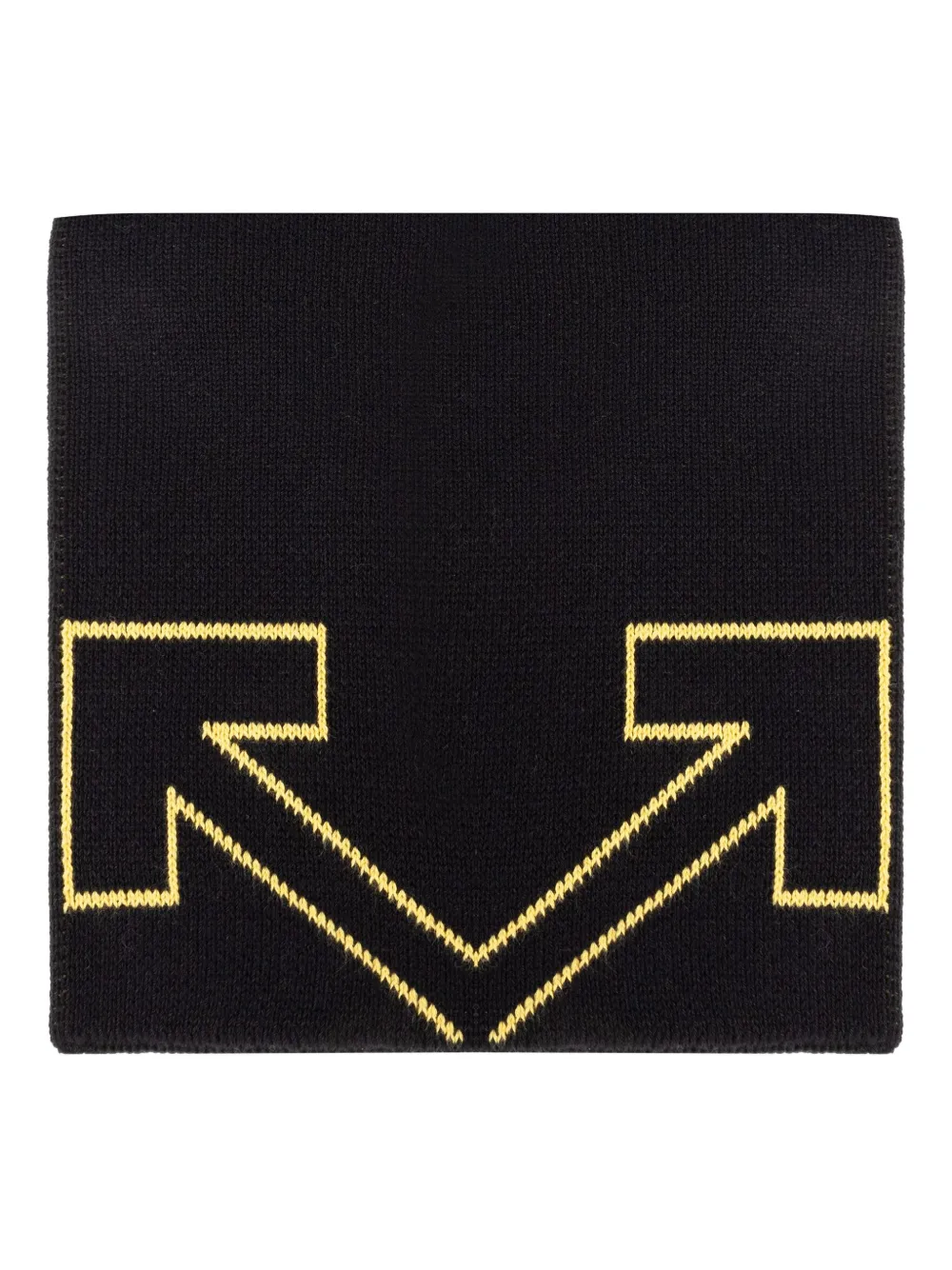 

Хлопковый шарф с узором из стрел OFF-WHITE KIDS, черный