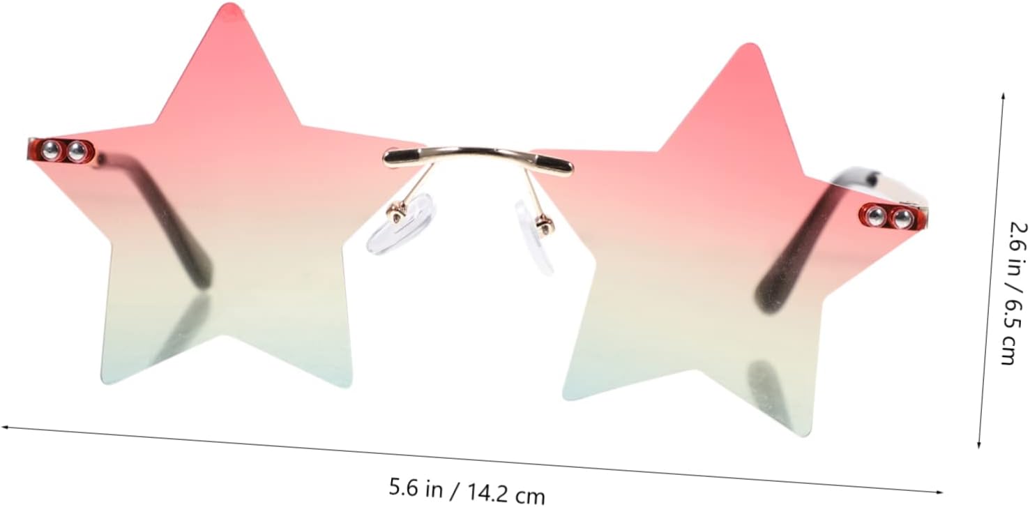 

Солнцезащитные очки GALPADA (1 пара) без оправы для пляжных вечеринок, праздничных мероприятий и забавных мероприятий с защитой от УФ-излучения, для мужчин и женщин, для Хэллоуина и Рождества, Pink