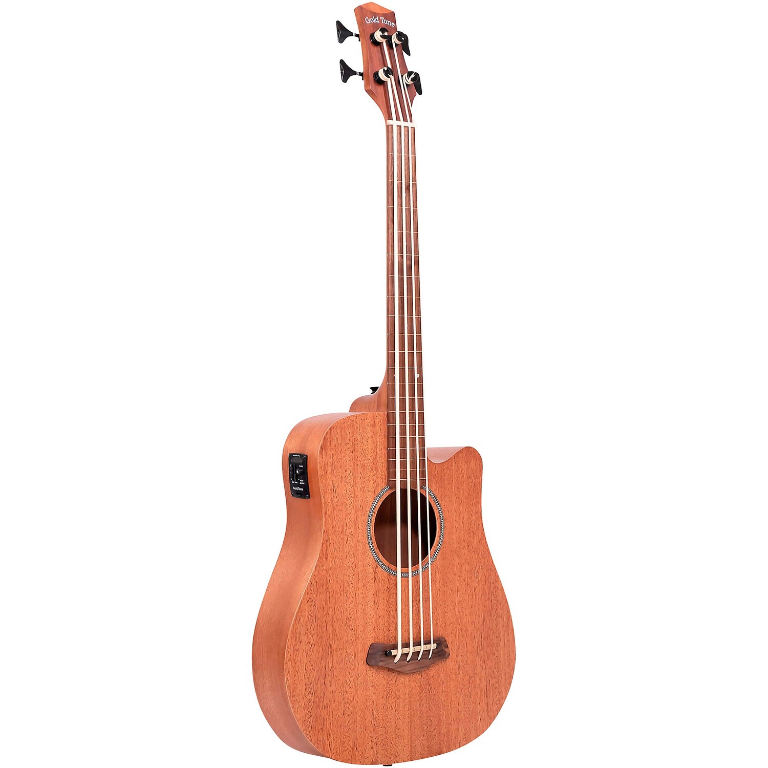 

Безладовый акустико-электрический MicroBass Natural, 25-дюймовая мензура золотого тона