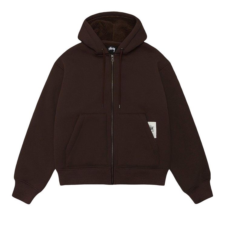 

Худи Stussy Bonded Sherpa Hoodie, Brown