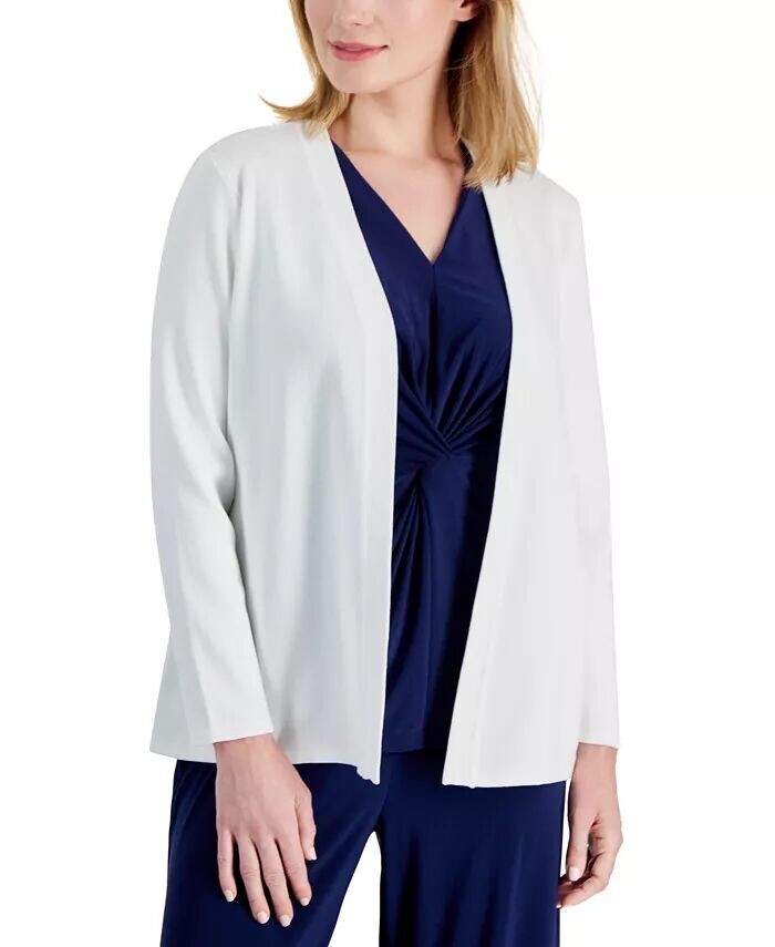 

Кардиган Petite Newport с открытым передом AK Anne Klein, белый