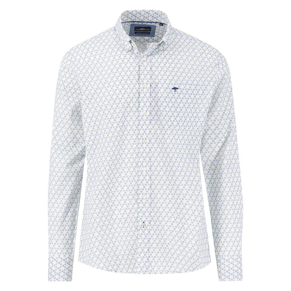 

Рубашка Fynch Hatton Seasonal Combi Print, белый