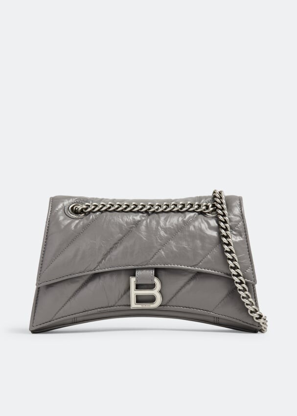 

Сумка Balenciaga Crush Small Chain, серый