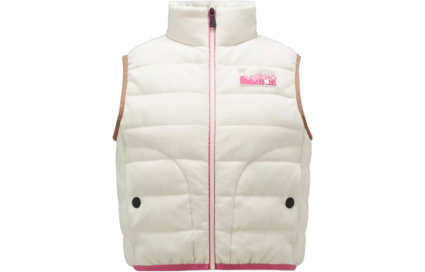 

Moncler Grenoble Женская белая пуховая жилетка, White