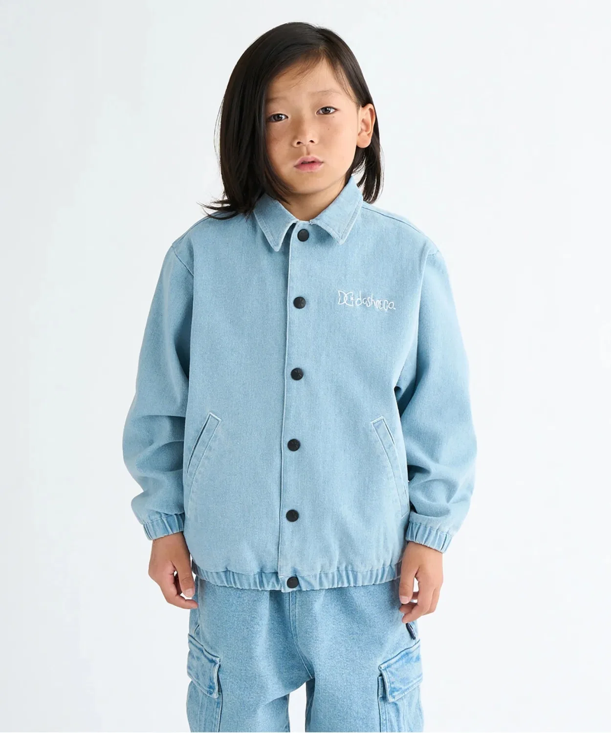 Куртка-коуч DC Shoes Kids 25 KD Coach Jacket, светло-голубая