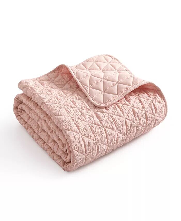 

Двусторонний стеганый плед Homthreads Rowan, 50 x 60 дюймов Levtex, розовый