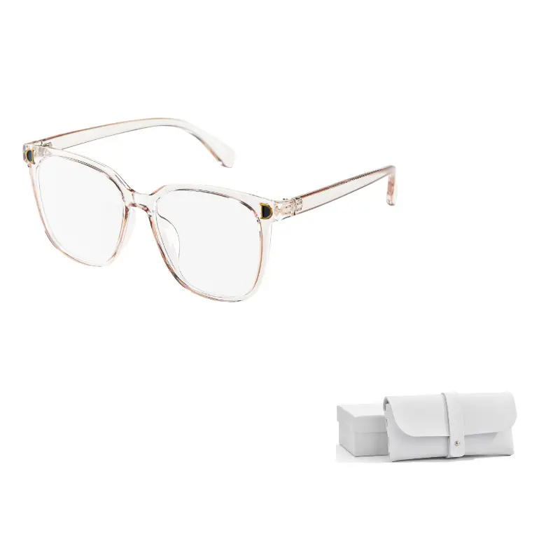 

CLARKIA FLOWER Квадратные очки для женщин, Pink Frame Blue Light Blocking Glass