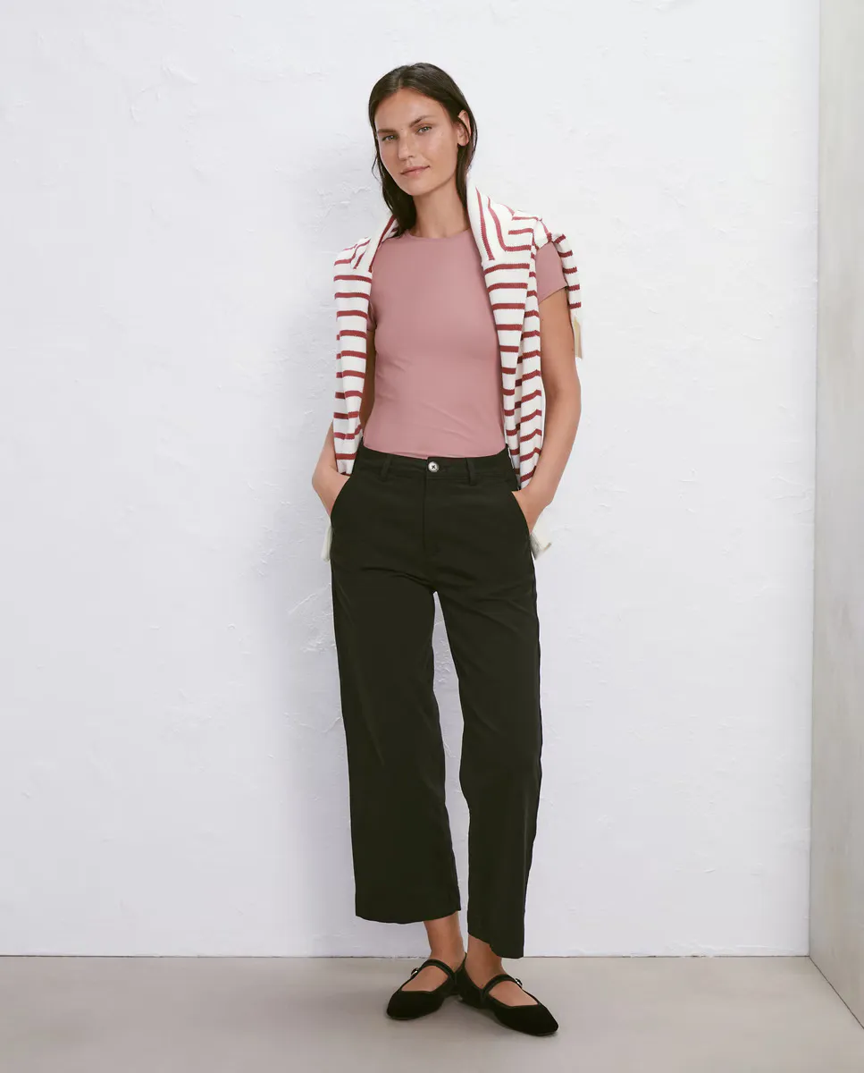 

Женские брюки-чиносы-кюлоты Easy Wear, черный