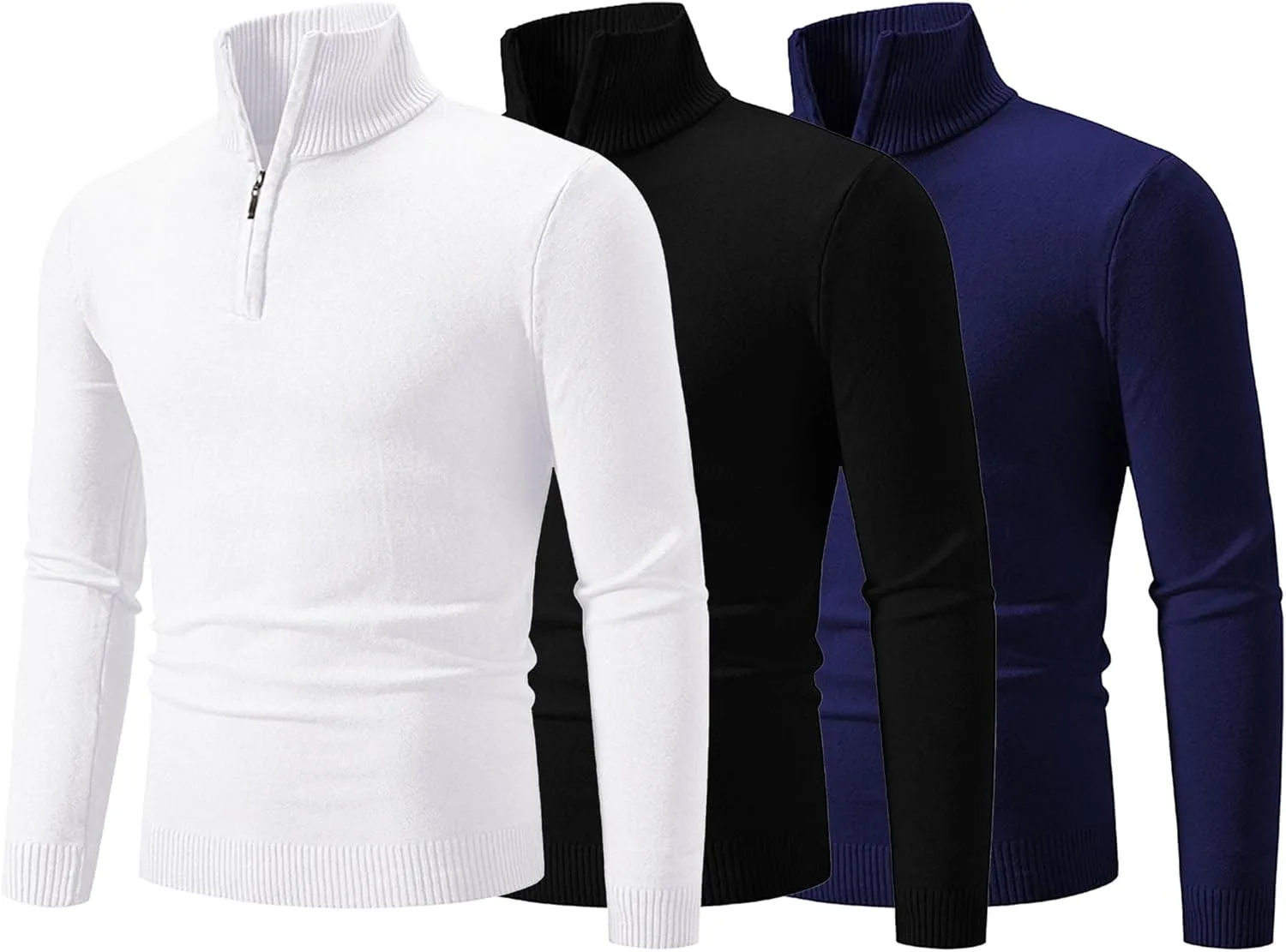

Термокостюм Quarter Zip Pullover для мужчин, Slim Fit, Mock Neck QOAAIE