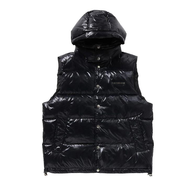 

Утепленный жилет BAPE Line Camo Debossed Nylon Down Vest, Black