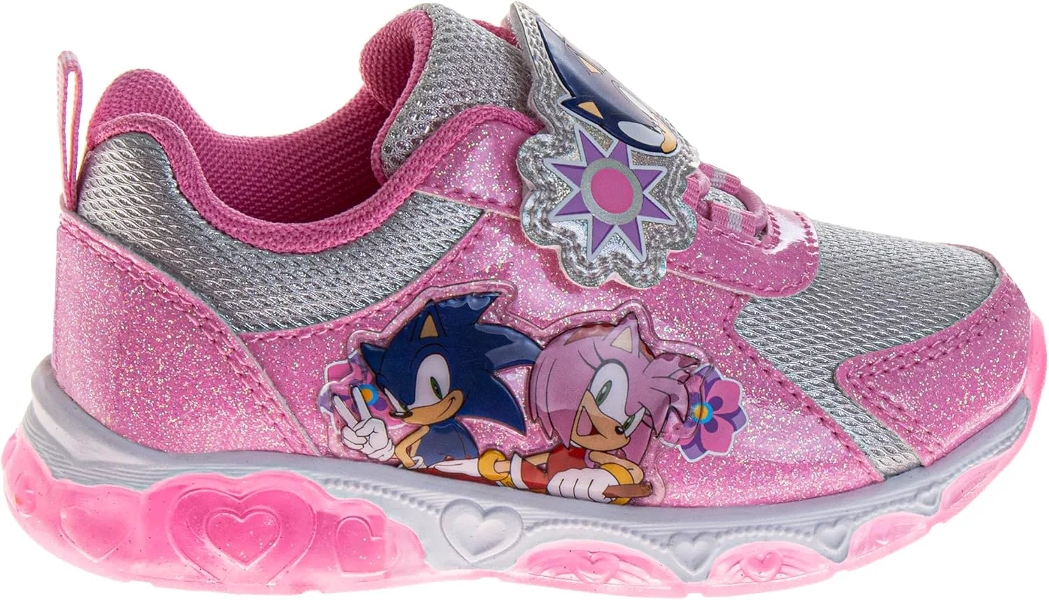 Кроссовки Josmo Kids Sonic the Hedgehog с подсветкой LED (для малышей/детей младшего возраста), розовый — фото 2
