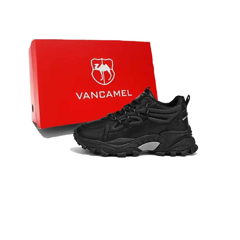 

Кроссовки мужские толстые низкие Vancamel, черный