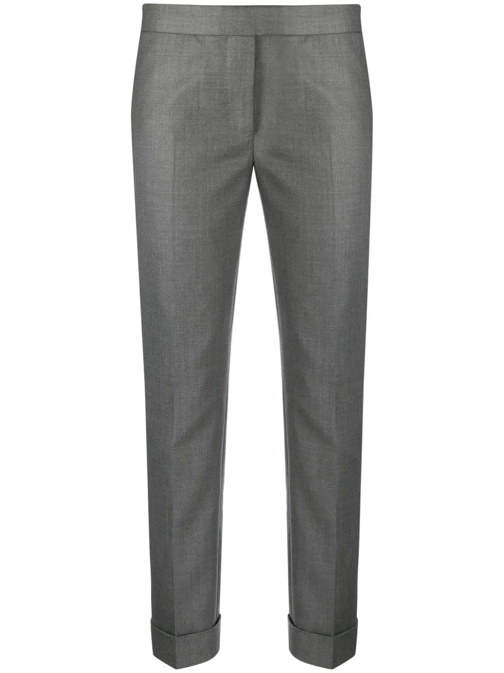 

Укороченные шерстяные брюки Super 120s THOM BROWNE, серый