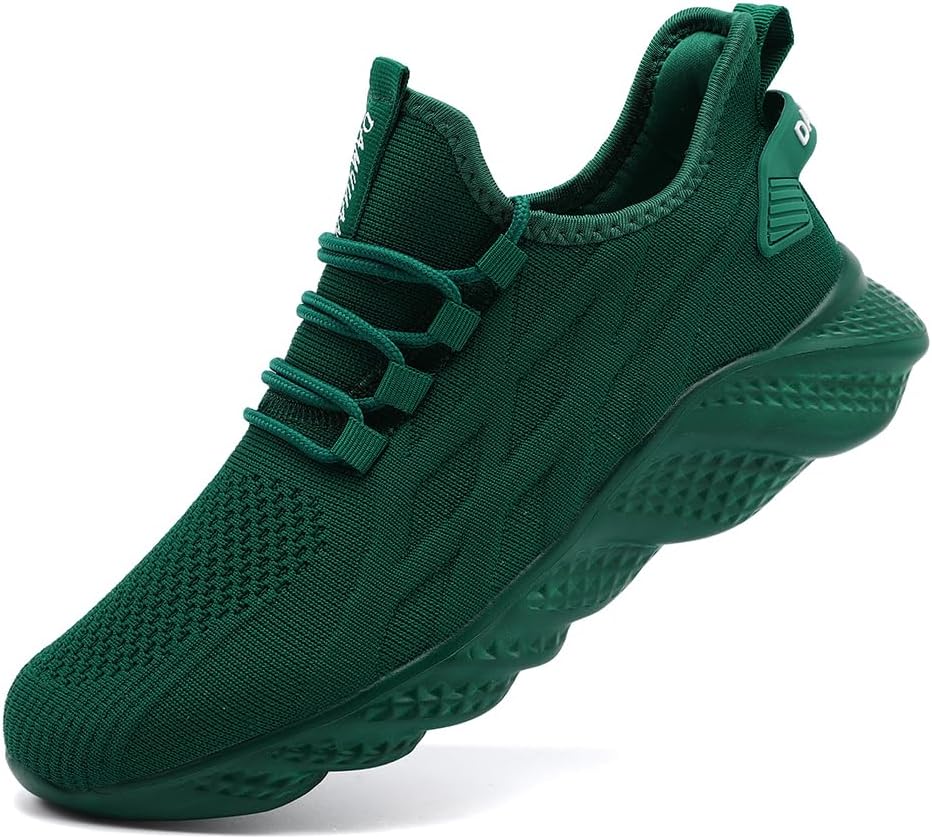 

Мужские кроссовки FUJEAK для бега, повседневные дышащие прогулочные обувь, спортивные кроссовки для тренажерного зала и тенниса, слипоны, удобные и легкие, зеленый