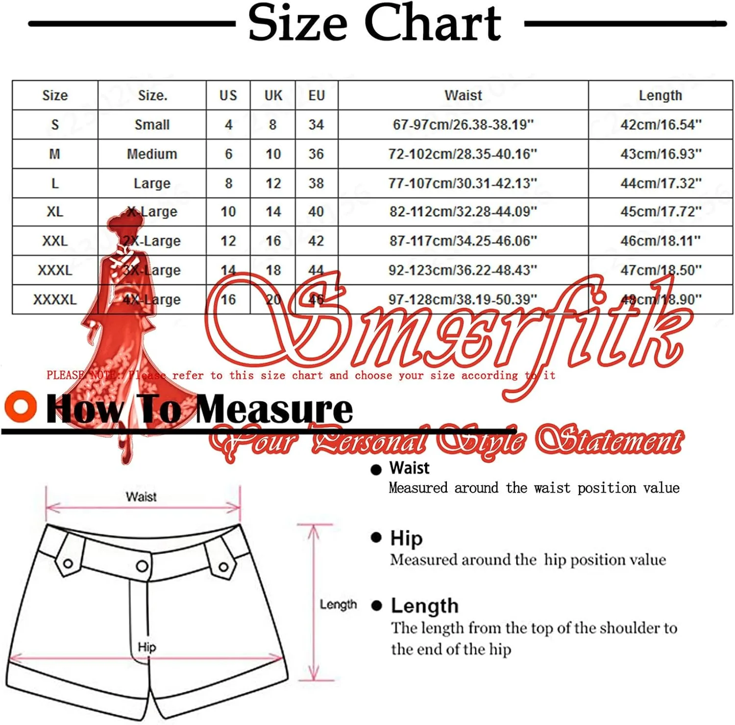 Женские бермуды Bermuda Shorts с карманами, длина до колена, Mid Rise, Stretch Twill — фото 3
