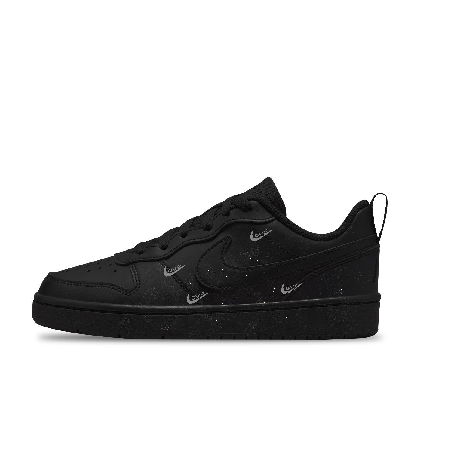 

Кроссовки для скейтбординга Court Borough Gray L Slip Resistant Abrasion Resistant низкие детские серые unisex Nike, серый