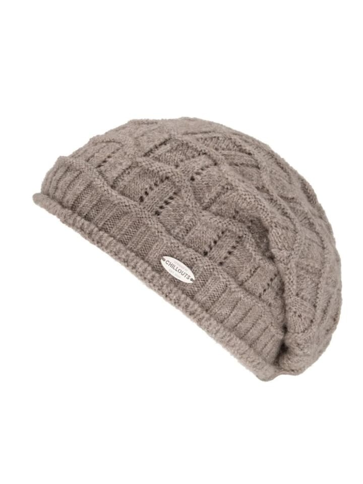 

Шапка Chillouts Headwear Longbeanie Maira, серо-коричневый