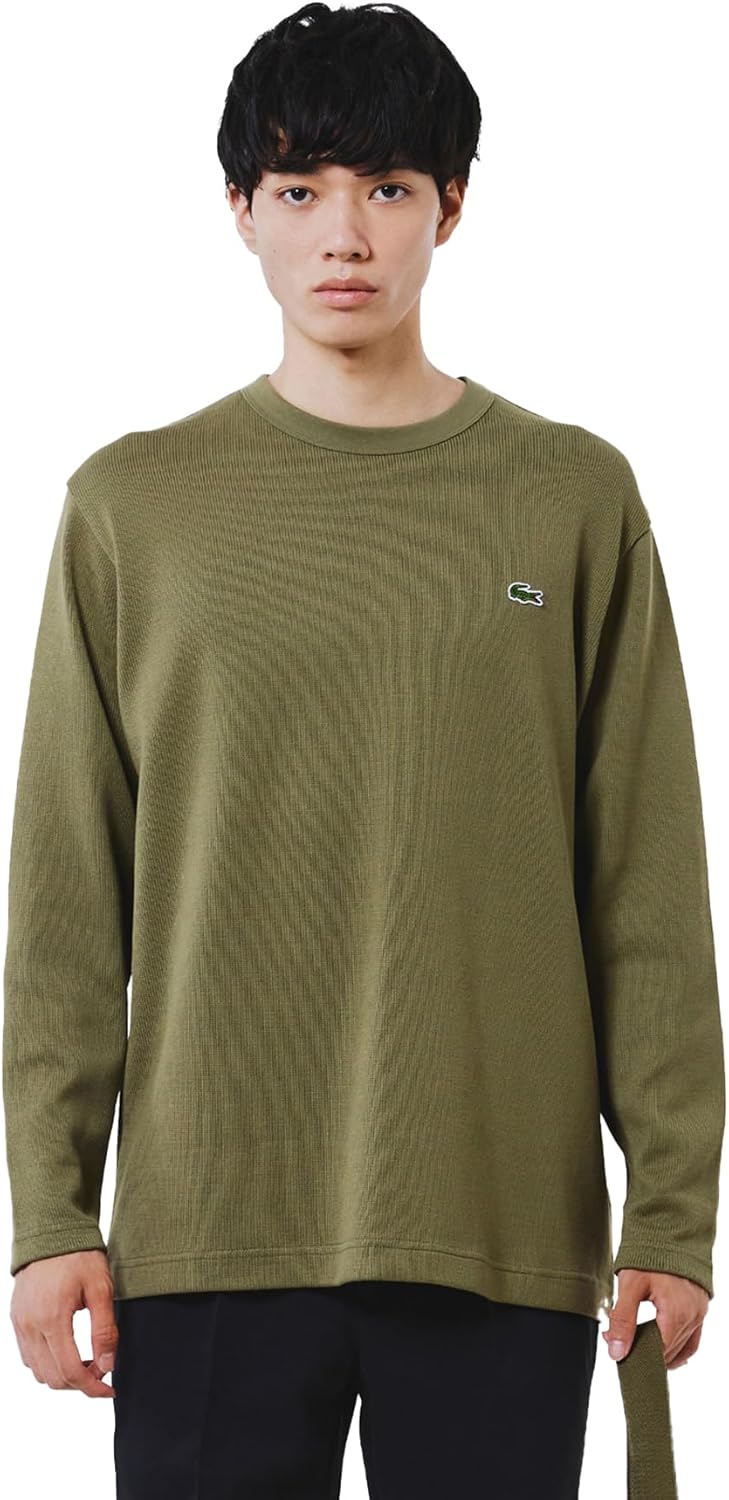 

Мужская футболка Lacoste (официальная) из плотного трикотажа с длинным рукавом, зеленый