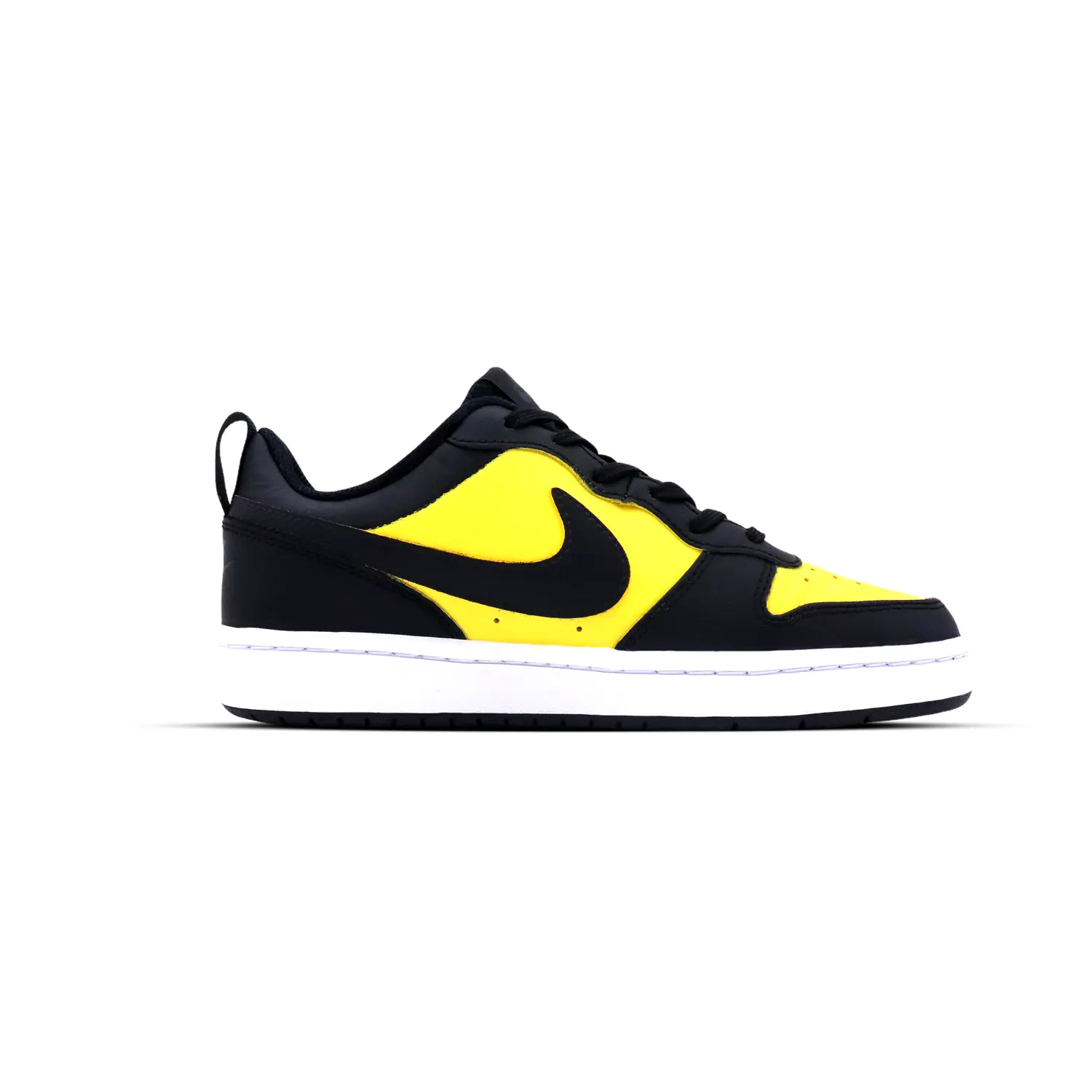 Кроссовки для скейтбординга Court Borough Lemon Moe устойчивые к истиранию низкие детские Nike черные желтые для подростков — фото 2