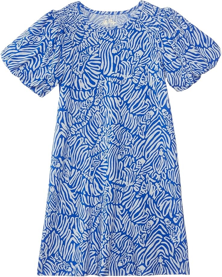

Платье Lilly Pulitzer Kids Mini Rosen Dress, цвет Martinique Blue Zee Bebe