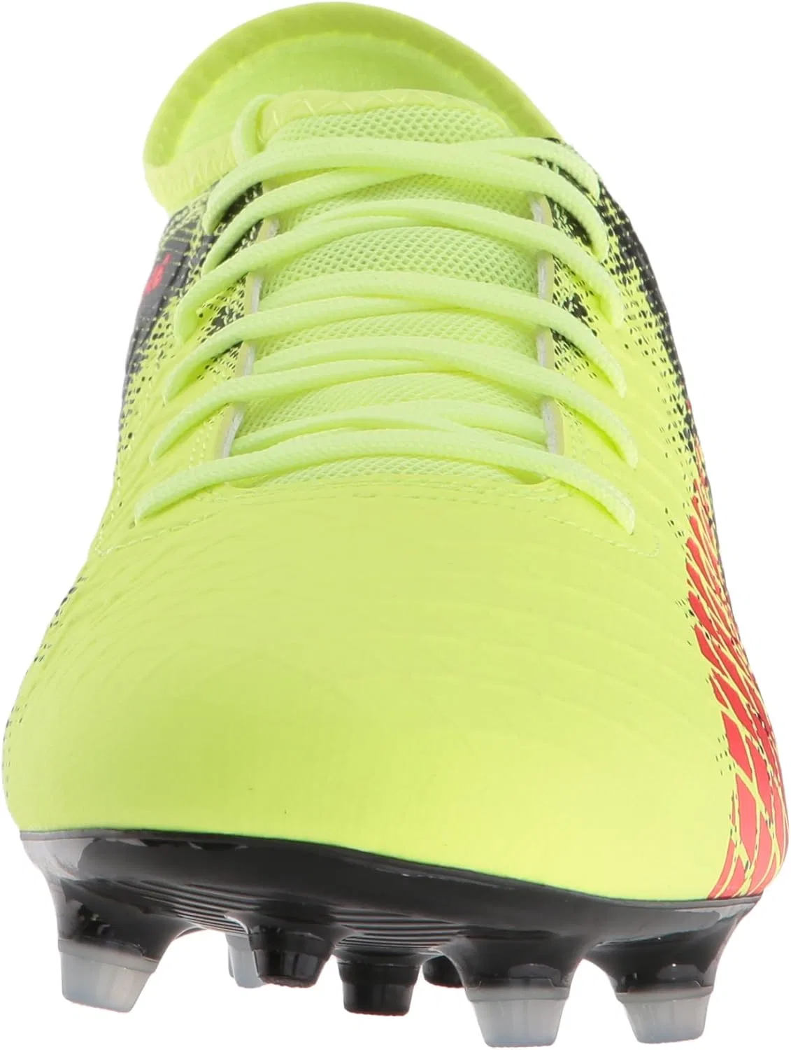 Кроссовки PUMA Herren Future 18.4 с твердым искусственным покрытием Fußballschuh, Fizzy Yellow Red Blast Puma Black — фото 2