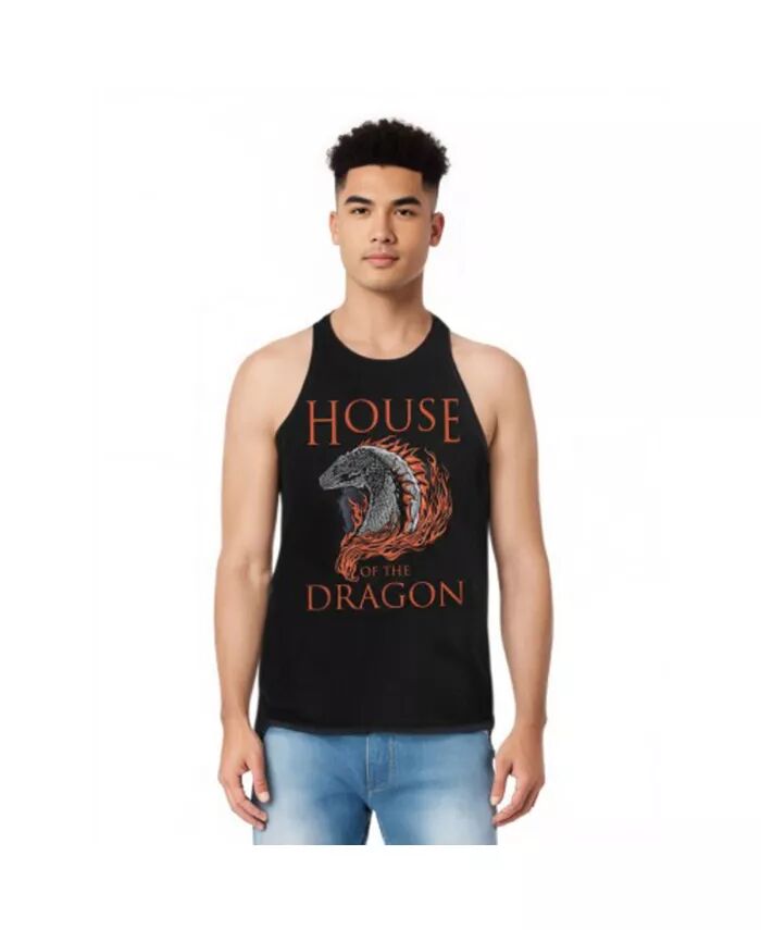 

Мужская майка Hod Dragon Illustration для взрослых House of the Dragon, черный