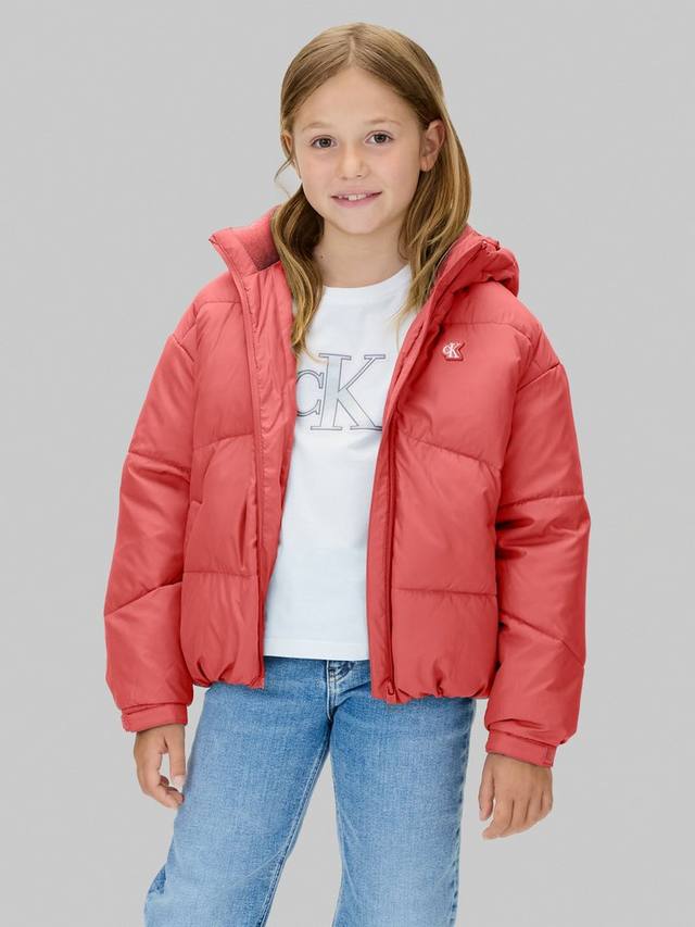 

Детская короткая пуховая куртка Calvin Klein, Brandied Apricot