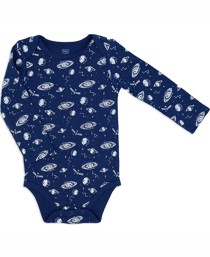 Боди, брюки и жилет для маленьких мальчиков, комплект из 3 предметов Baby Mode, синий — фото 2