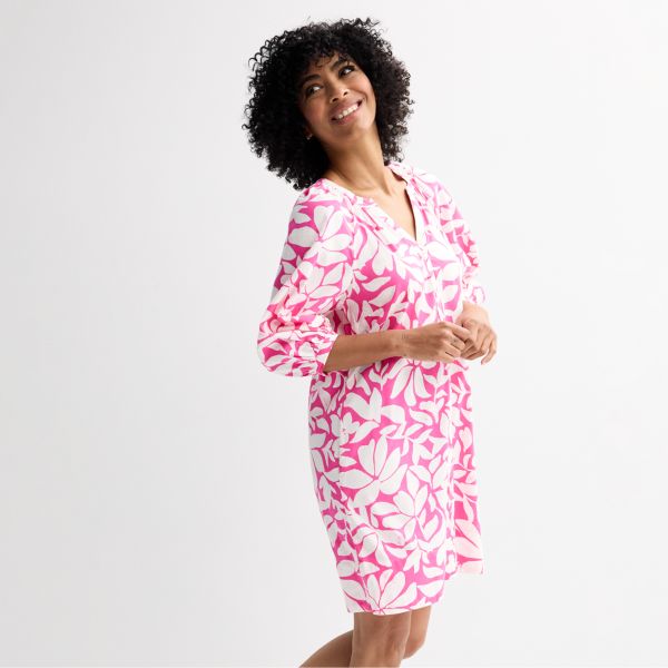 

Миниатюрное платье-футляр с пуговицами спереди Sonoma Goods For Life, цвет rose painted floral