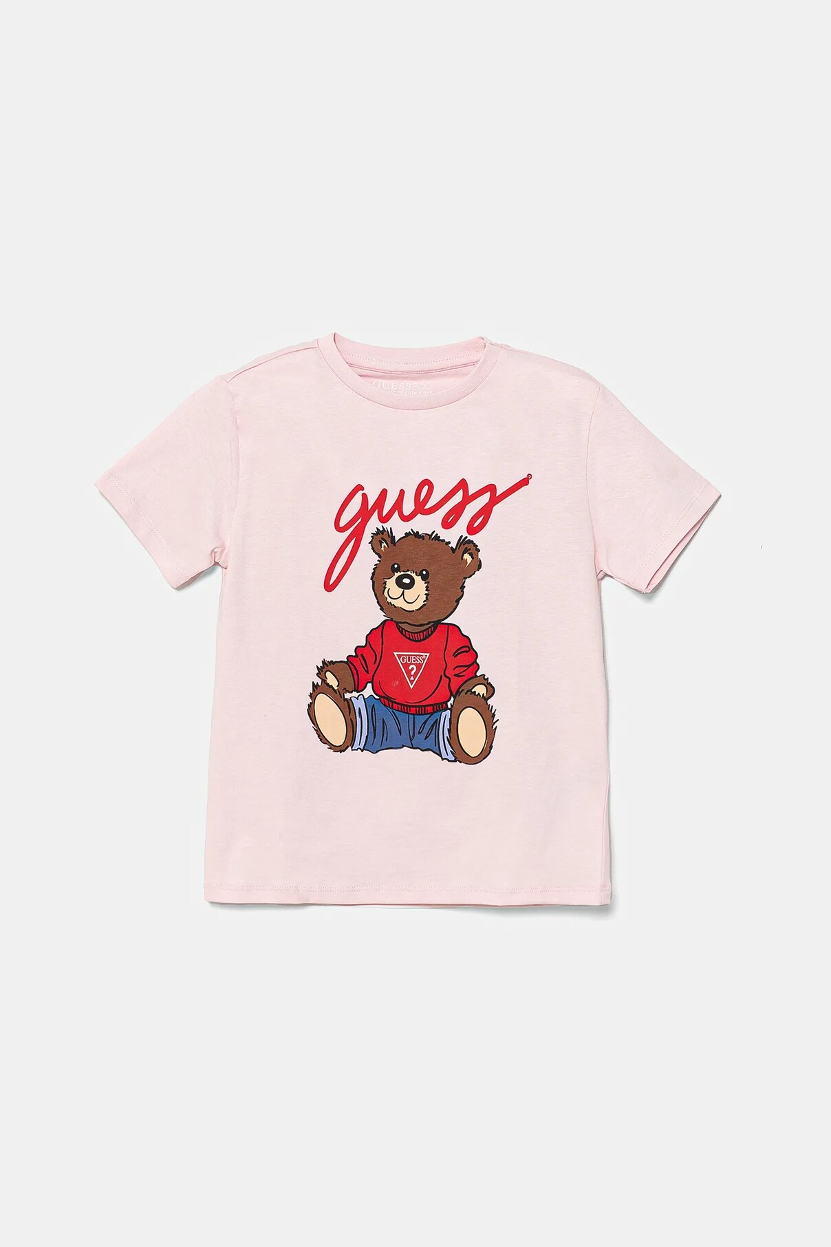 

Футболка из хлопка для детей Guess, розовый