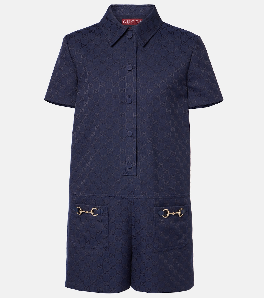 

Комбинезон Horsebit GG Canvas Gucci, New Blue Mix