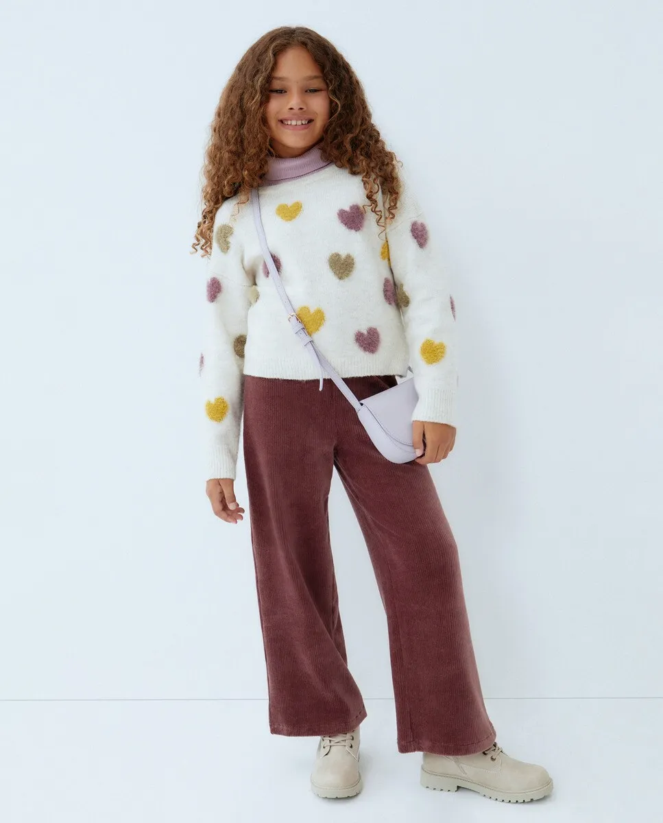 

Вельветовые брюки-кюлоты для девочек Kids El Corte Inglés, цвет 291 Berenjena