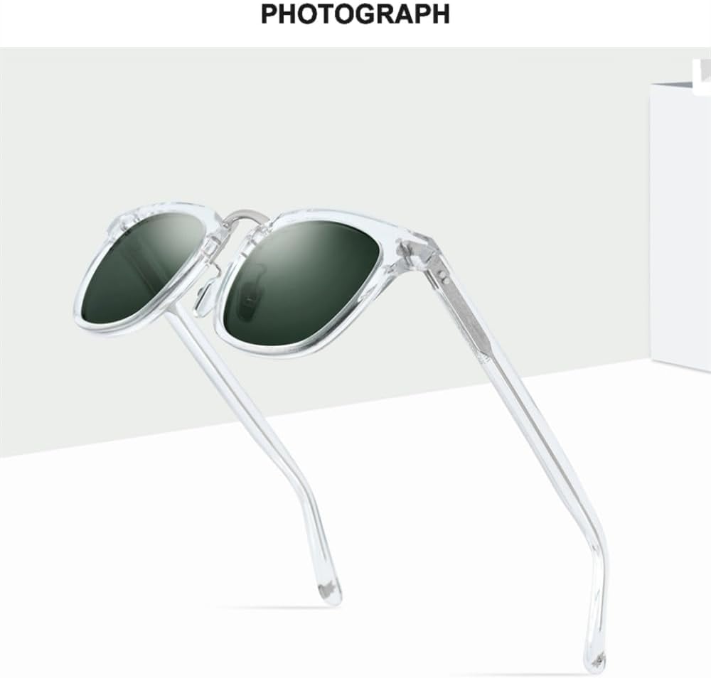 

Солнцезащитные очки из ацетата с поляризацией для женщин, ретро-винтажные квадратные солнцезащитные очки с защитой от УФ-излучения UV400 для мужчин generic, Gray Leopard