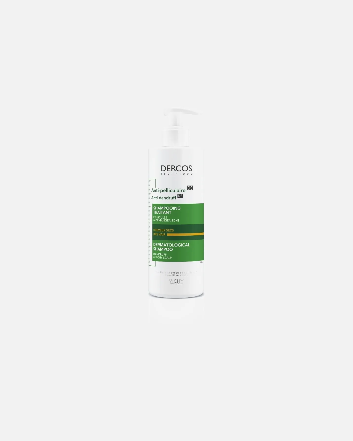 Шампунь против перхоти Dercos для сухих волос Vichy, 390 мл