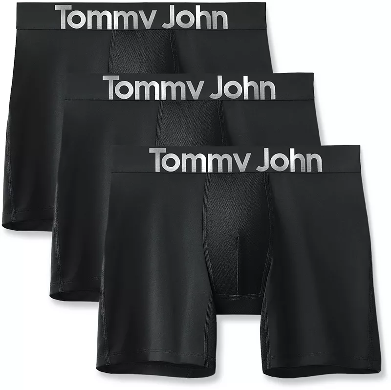 

Мужские трусы-боксеры Tommy John 360 Sport Micro — набор из 3 штук, черный