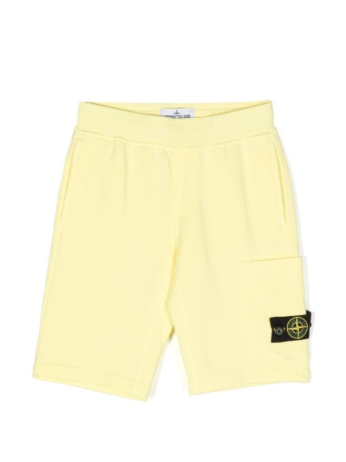 

Stone Island Junior спортивные шорты с нашивкой-логотипом, желтый