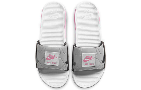 Тапочки air max 90 slide 'rose' Nike, белый — фото 4