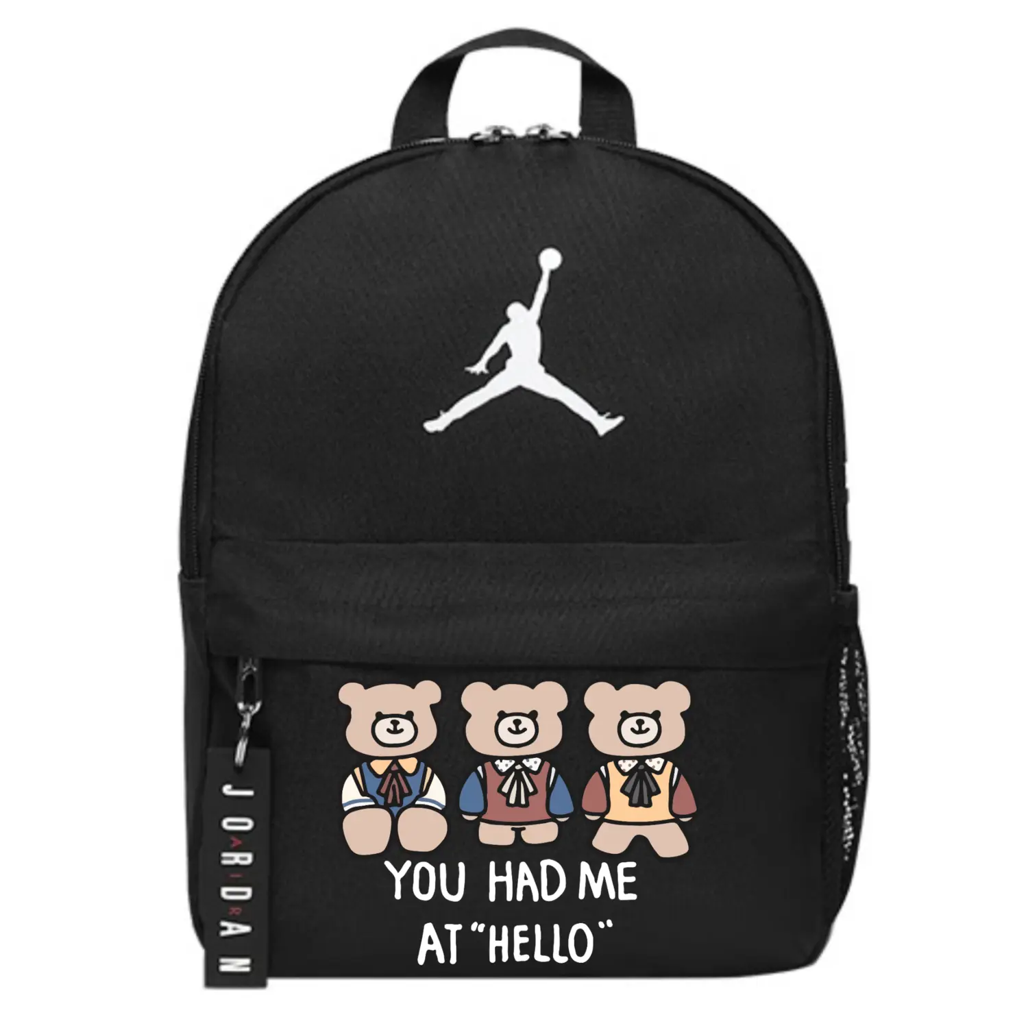 

Jordan Полиэстеровый рюкзак обычный унисекс черный, Hello